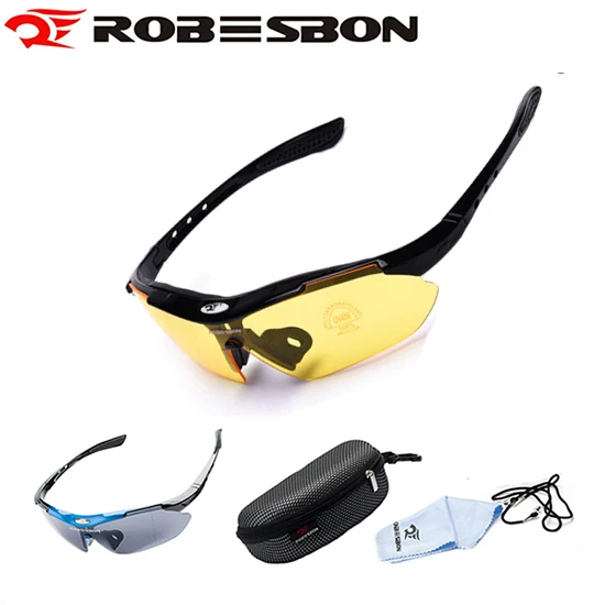 ROBESBON UV400 спортивные очки велосипедные очки Рыбалка езда на велосипеде Солнцезащитные очки Для мужчин Для женщин горный велосипед очки Тактический 12 Цвет - Цвет: RBG01night