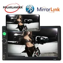 7 ”pollici 2 DIN steeing controllo della rotella dell’automobile dello schermo di Tocco Autoradio lettore MP5 Specchio Link FM USB TF Auxina radio lettore di cassette