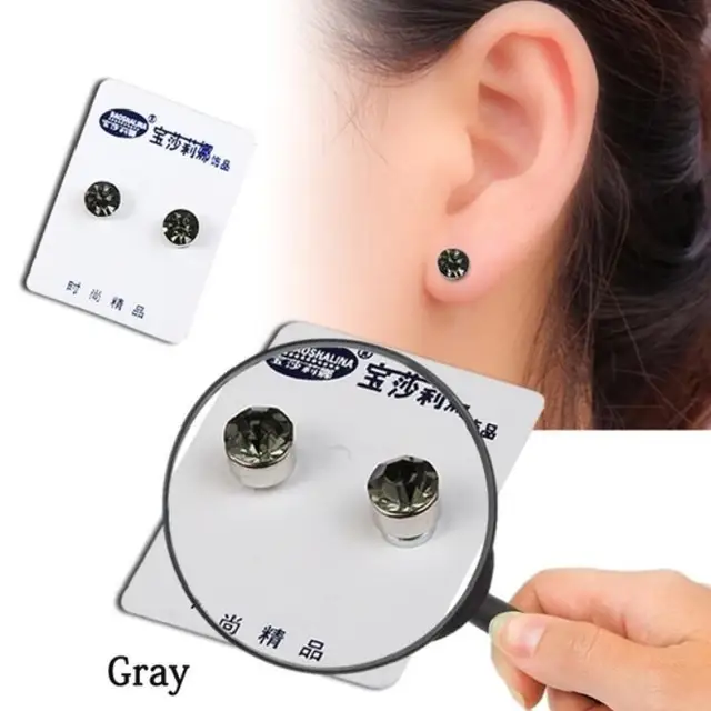 2Pcs Slimming Earrings Weight Loss Acupoints Stud