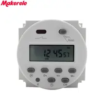 LCD Power Digital 12V/24V/110V/220V AC/DC 7 Days Programmable Timer Time Switch And CN101A MINI Makerele LCD Power Digital 12V/24V/110V/220V AC/DC 7 Days Programmable Timer Time Switch And CN101A MINI Makerele