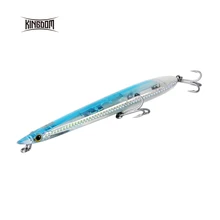 Kingdom Fishing Lure Floating Sinking Pencil 155mm/20g 24g 180mm/31g 40g Sandeel Form VMC 9626 Hooks Noisy Design Mannequin 7506