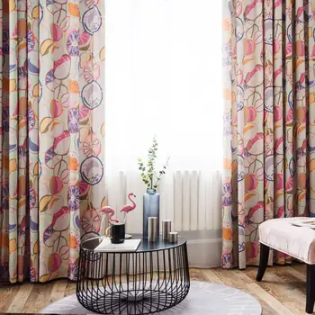 

Cotton Linen Finished Modern Blackout Curtains for Bedroom Window Curtains Fabric drapes Cartoon Children's Room Cute Custom