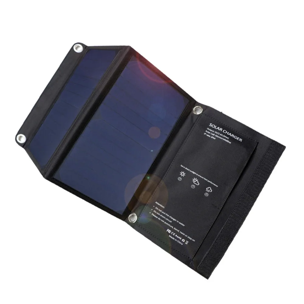 Портативные солнечные панели 15 Вт sunpower складная солнечная панель зарядное устройство 5 в двойной USB для мобильного телефона цифровые продукты для отдыха на природе