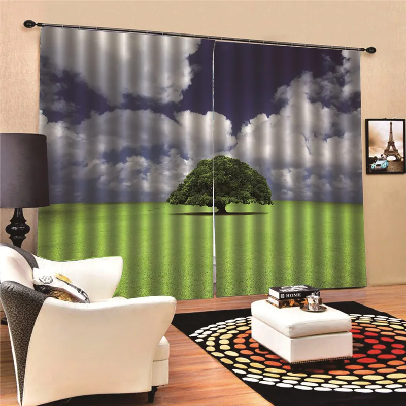 

Tree style Curtains Blackout Drapes For Living Room Modern Bedroom for kids Kitchen 3D Digital Print JUN3