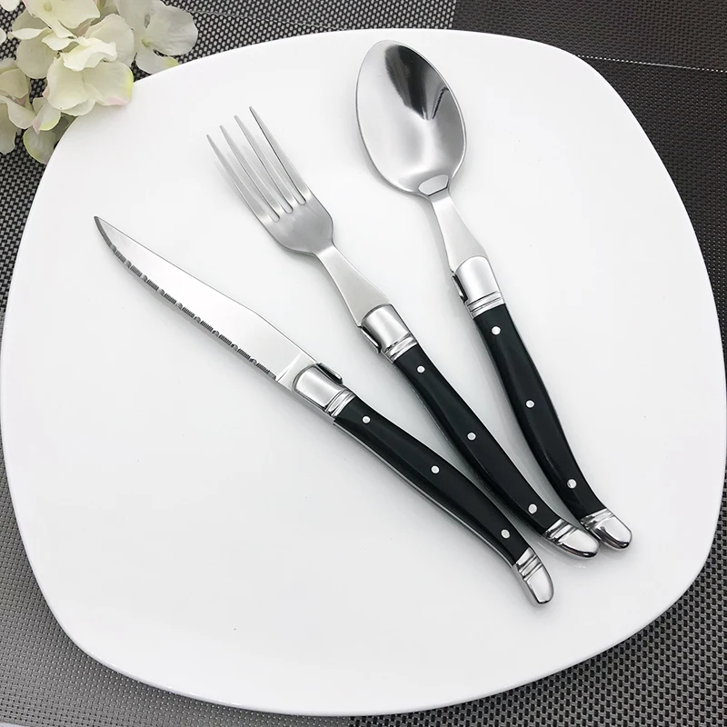 laguiole wood dinner set  (2)