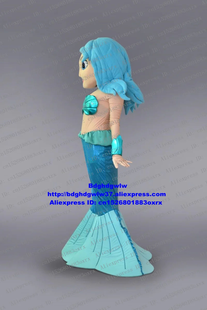 Русалка морской горничной маскоты костюм для взрослых, Герой мультфильма наряд преобладающее бизнес-агитационно zx2118