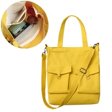 Многоразовые женские холщовые сумки через плечо складная сумка-шоппер продуктовые дорожные Студенческая сумка PO66