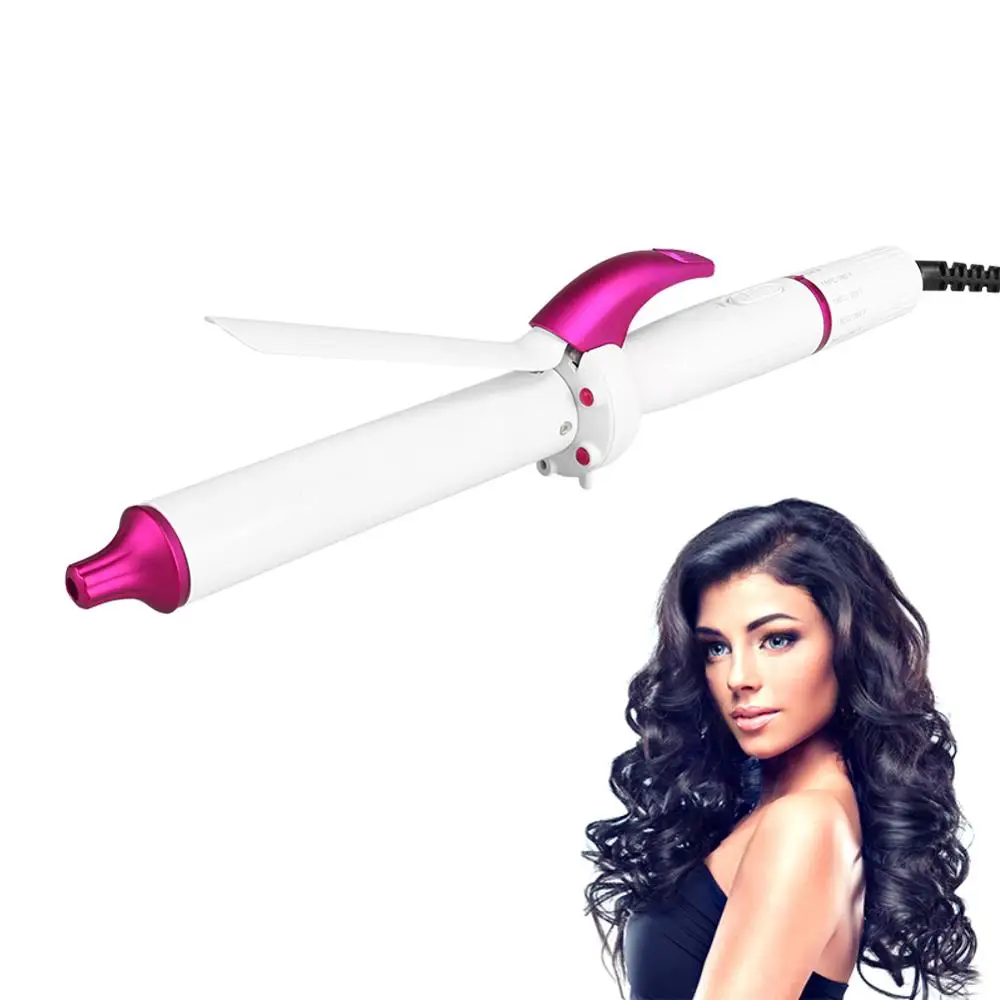 

Far Infrared Curling Bar Professional Hair Curler Irons Nano Ceramic Technology Knob Adjustable Temperature & Auto Off.