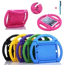 Новые детские 3D Мультфильм Ручка Стенд кожаный чехол для iPad Air 1 2, 5, 6, Pro 9,7 мягкая пена противоударный чехол для iPad 9,7+ стилус