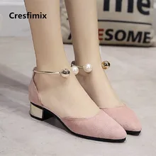 Mulheres bonito rosa confortável salto baixo sapatos de senhora primavera verão deslizamento em sapatos casuais doce confortáveis sapatos de salto alto zapatos de mujer e319