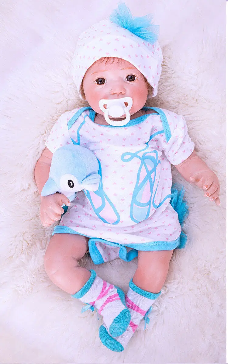 20 ''малыш Reborn Baby Doll реалистичные, из мягкого силикона винил для девочек и мальчиков, для новорожденных, Подарочные игрушки для девочек