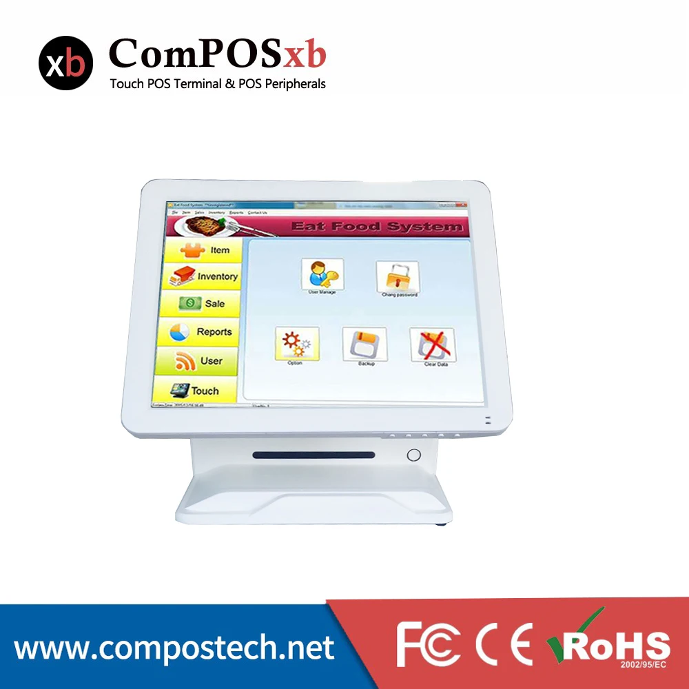 

China's hottest 15 inch i5 TFT LCD Pos System Machine Touch Screen Windows Pos Supermarket Cash Register POS1618