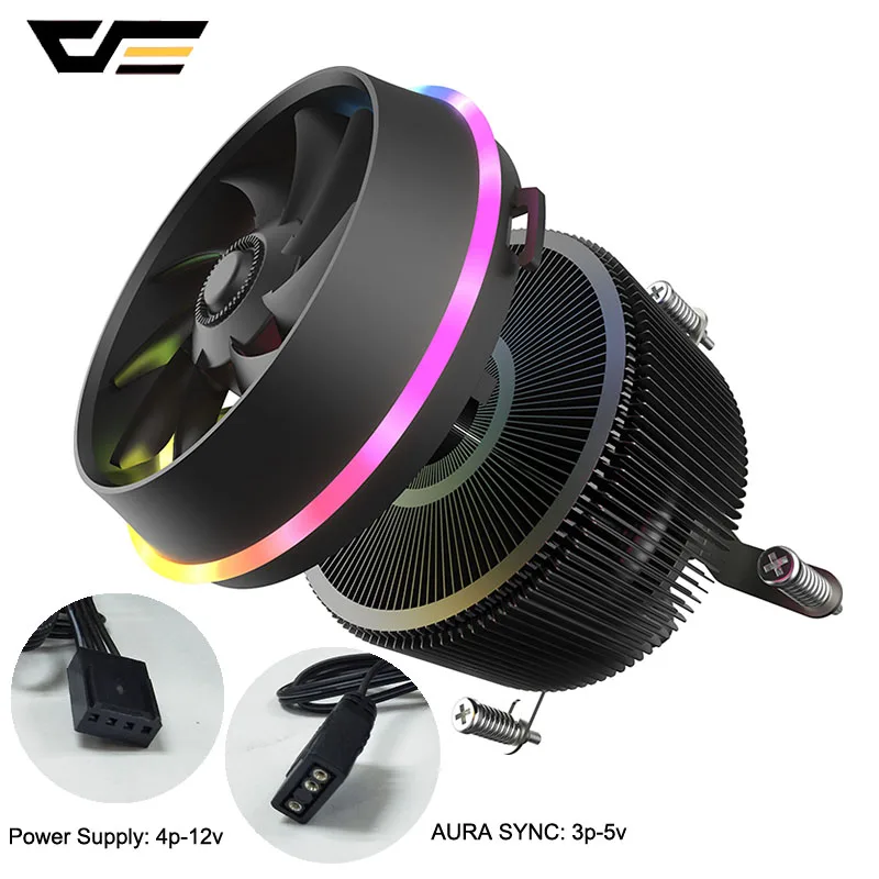  DarkFlash Schatten Pro Kühler Kühler PWM CPU Kühlung 4pin RGB Kühler Lüfter Motherboard Sync für In