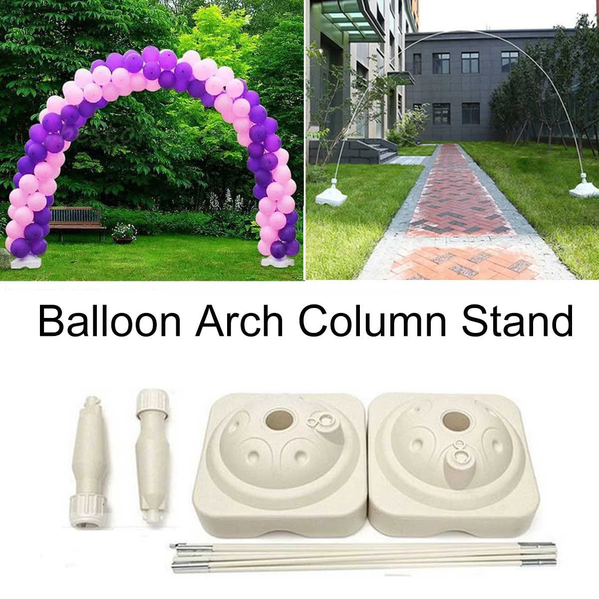 

Large Balloon Arch Stand Base Pot Kit Clip Connector Adjustable Wedding Party Arches Display DIY Decor Celebration Supplies