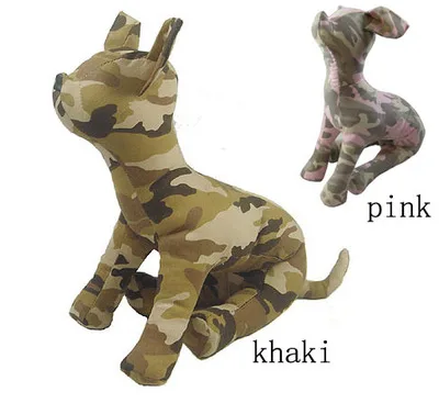 Camouflage denim Pet Dogs Mannequin model sitting Position Dog Models for Clothing three sizes dog toy Supplies | Дом и сад