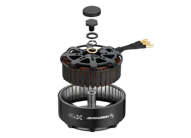 Hobbywing xrotor FOC мощность комбинированная система бесщеточный 8120 100KV мотор и HV 80A FOC V3 ESC для FPV гоночный Квадрокоптер