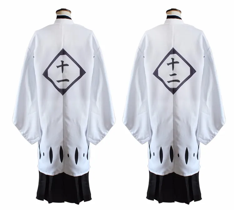 Cosplay&Ware [6]13 Numbers Anime Bleach Haori Cosplay Costume White Short Long Sleeve Cloak From 1st To 13th Division Captain Cape -Cosplay&Ware anime Shop