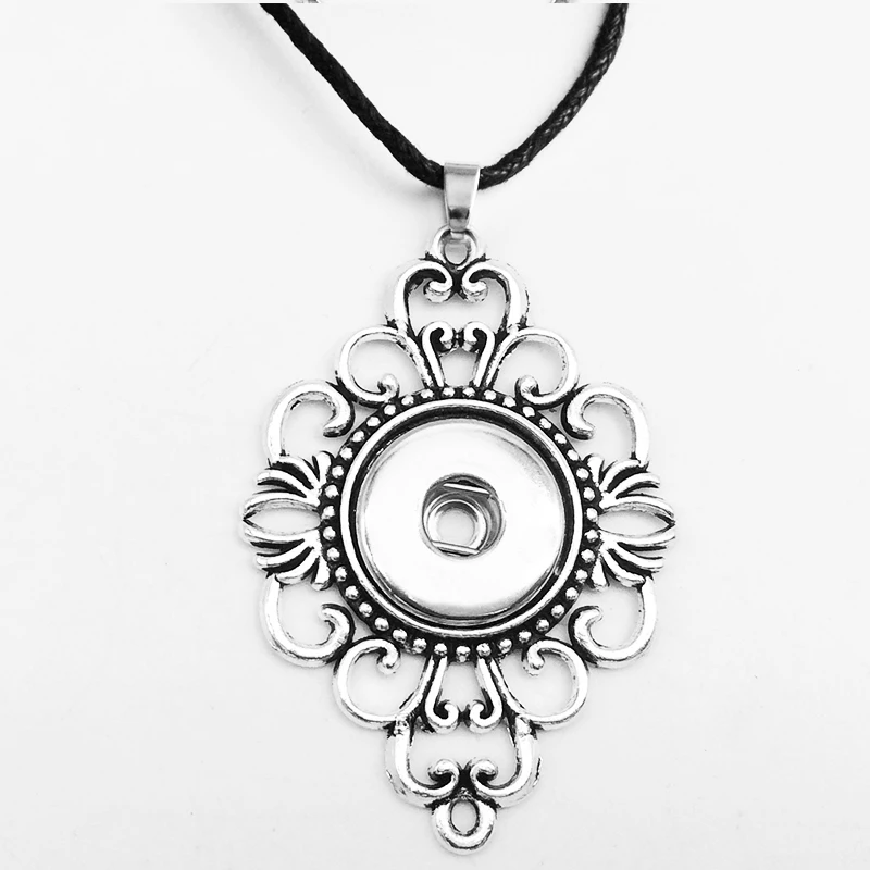 Крест луна цветок дерево Винтаж 18 мм ожерелье с кнопкой DIY Ювелирные изделия NC09