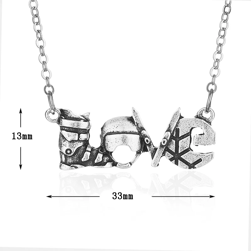 1 шт Зимний Лыжный кулон ожерелье спортивные ювелирные изделия дух ожерелье для подарка
