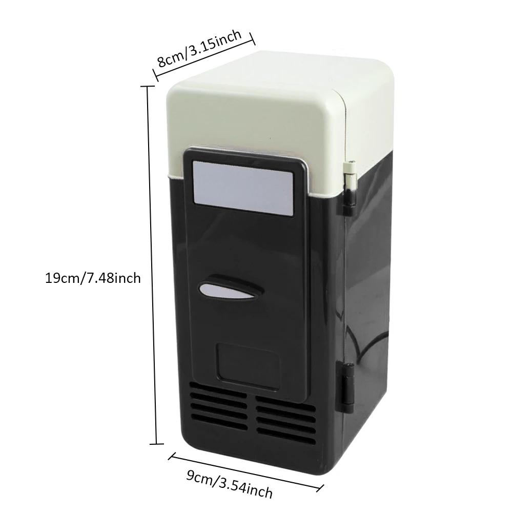 Настольный мини-холодильник USB гаджет банок для напитков охладитель теплее холодильник с внутренним светодио дный Свет автомобиля
