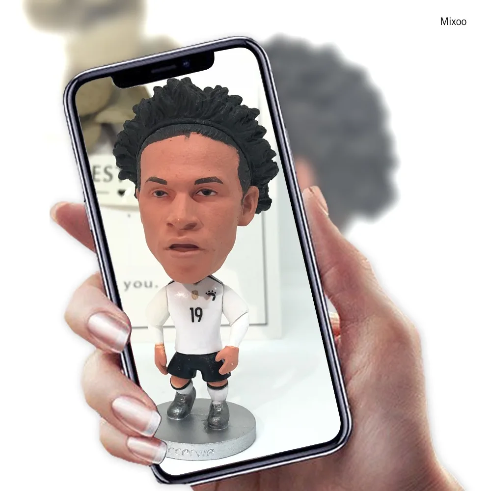 

2019 Soccerwe dolls Football figurine Star Sane # 19 Movable joints Resin Model Toy Action Figure Dolls collectible gift