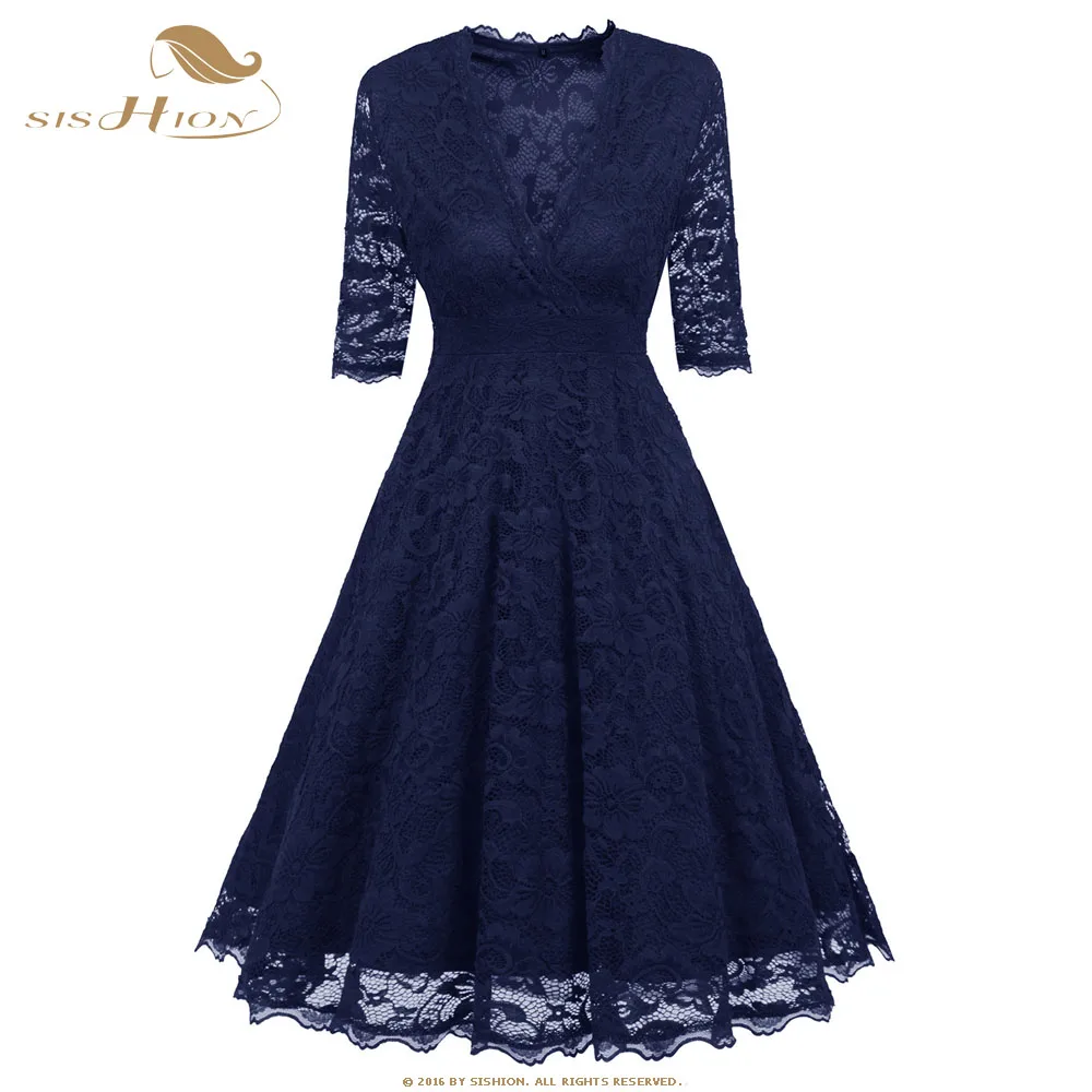 SISHION Sexy Lace Dress Valentine's Day Present for Women Ladies Half