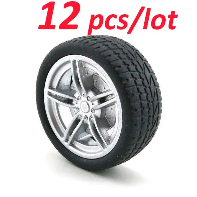 

Free Shipping 12pcs/lot 1/10 Tires wheel tyre for toy car model rubber wheel diameter 40mm
