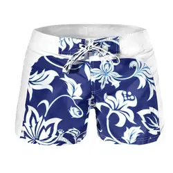 Новый Для мужчин Шорты Летние Мальчики Прохладный цветочный Совета Шорты Мужские Шорты для купания купальники пляжная одежда Красочные