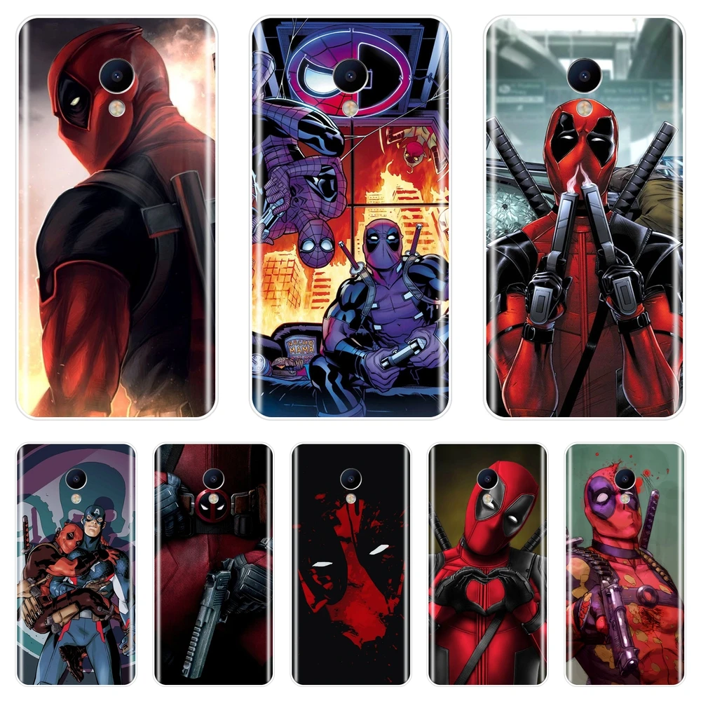 

Phone Case Silicone For Meizu M2 M3 M5 M6 Note Marvel SuperHero Deadpool Back Cover For Meizu M2 M3 M3S M5 M5C M5S M6 M6S M6T