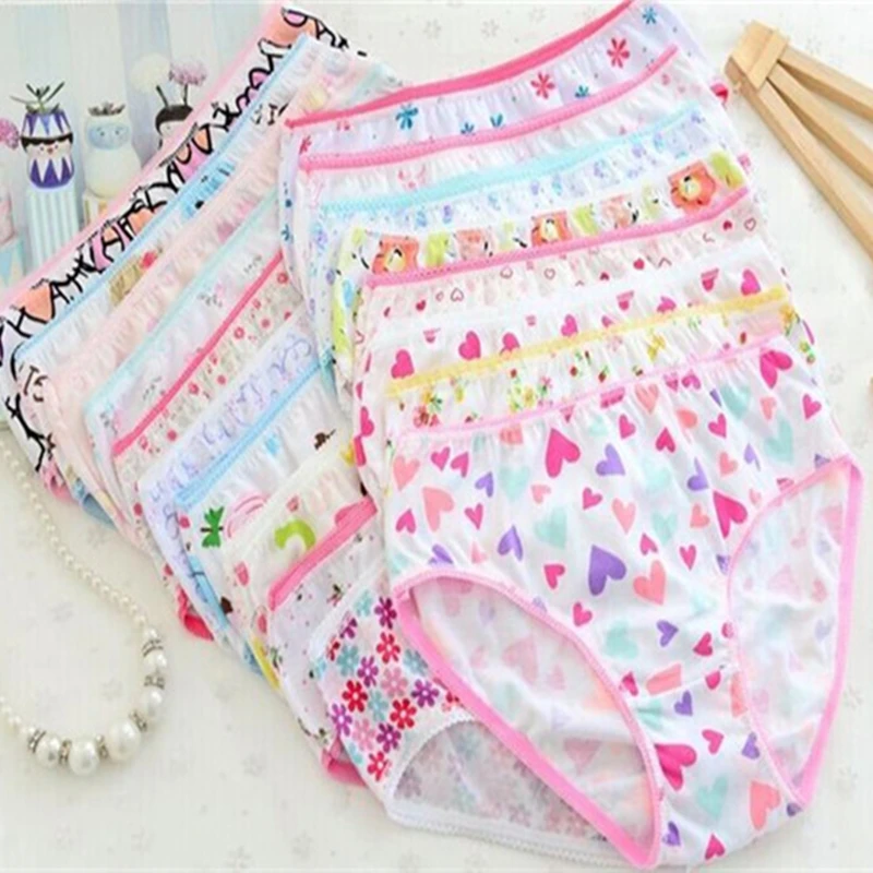 

12pcs/set Panties for Girls Children Underwear Girl Briefs Kids Cotton Panties Children's Panties Random Color RF-5E58-12PCS