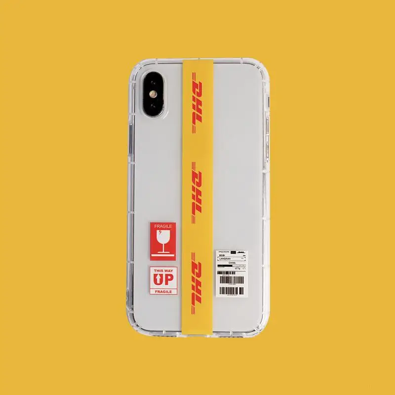 С принтом &quotDhl рисунок чехол для телефона Iphone X 11 pro Xs Max Xr 10 8 7 6 6s Plus роскошный