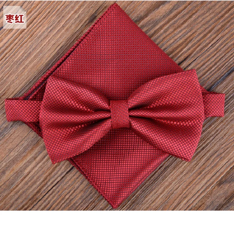 HOOYI 2019 галстук-бабочка комплект Бабочка Карманный платок галстуки для Для мужчин Mariage Полотенца черный платок с изображением бабочек