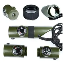 2019 Essential открытый 7in1 Многофункциональный выживания свисток с