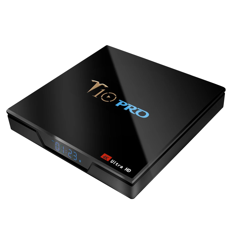 Приставка Смарт ТВ T10 Pro Amlogic S905X2 2 4 ГГц Wi Fi BT4.1 Android 8 1 ГБ 64 32 USB3.0 4K VP9|ТВ-приставки и