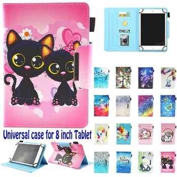 

Universal Case for 8" Tablet case Folio Cover Protective Stand for Touchscreen Tablet ASUS Acer Lenovo Visual Land NuVision RCA