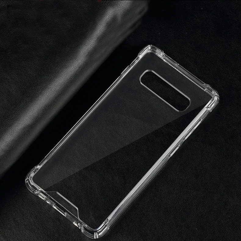 Proteção do Zero à Prova de Choque da Tampa do Case para Samsung Lot. Limpar Transparente pc Back Tpu Bumper para Samsung Galaxy S10 Plus S10e 50 Pcs - Fit 3 Back TPU Bumper Proteção Do Zero À
