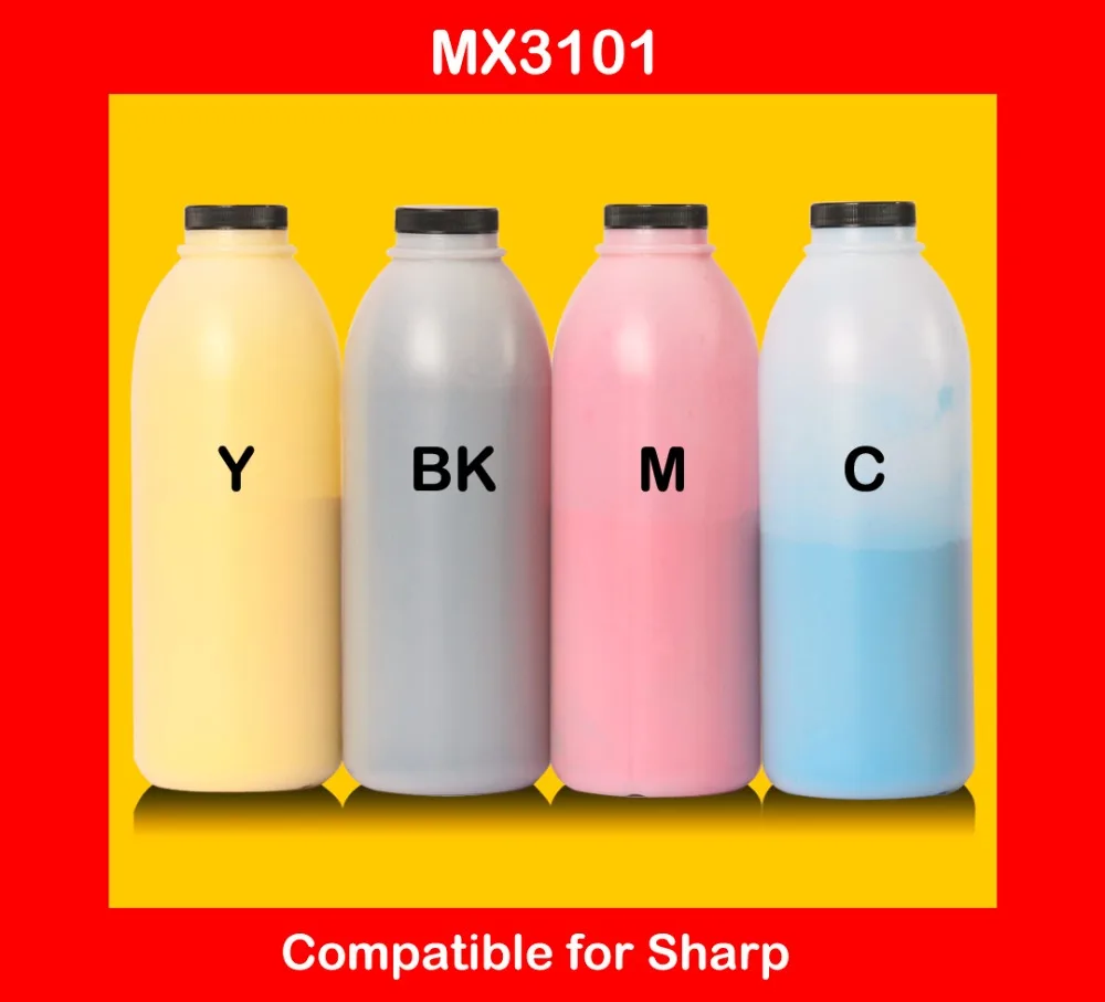 compatible for sharp mx3101 / 3101 refill color toner powder high quality color toner cartridge powder free shipping