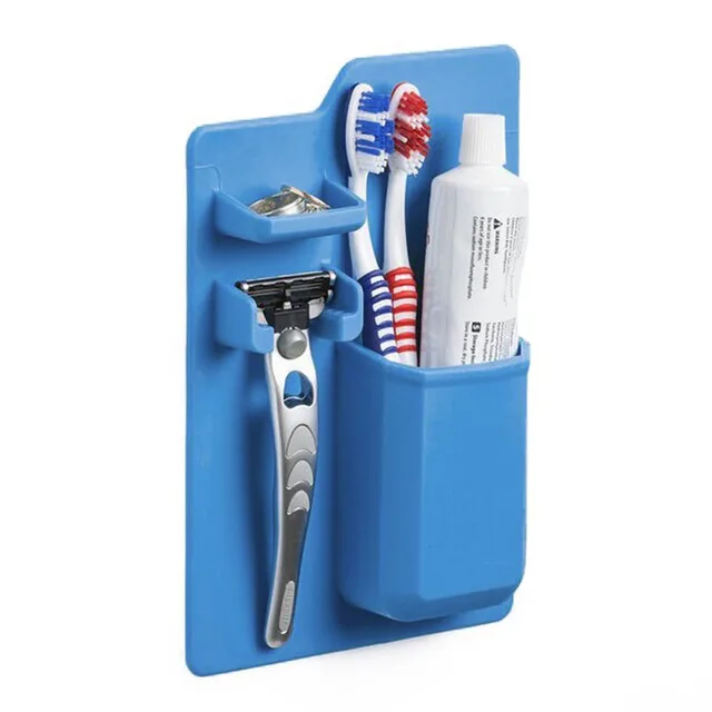 Silicone Organiser Toothbrush Holder Toiletries Razor Racks Silicone Organiser Toothbrush Holder Toiletries Razor Racks Toothpaste Bathroom Products