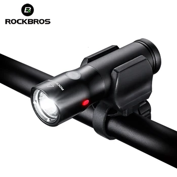 

ROCKBROS Bicycle Light USB Rechargeable Warning Aluminum alloy Power bank Waterproof Lights IPX-6 Mini Portable LED Bike Light