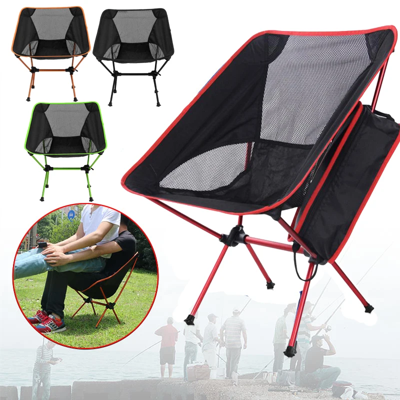 

HobbyLane Portable Folding Fishing Chair Camping BBQ Tool Breathable Hiking Seat Furniture Garden Ultralight Outdoor Sport