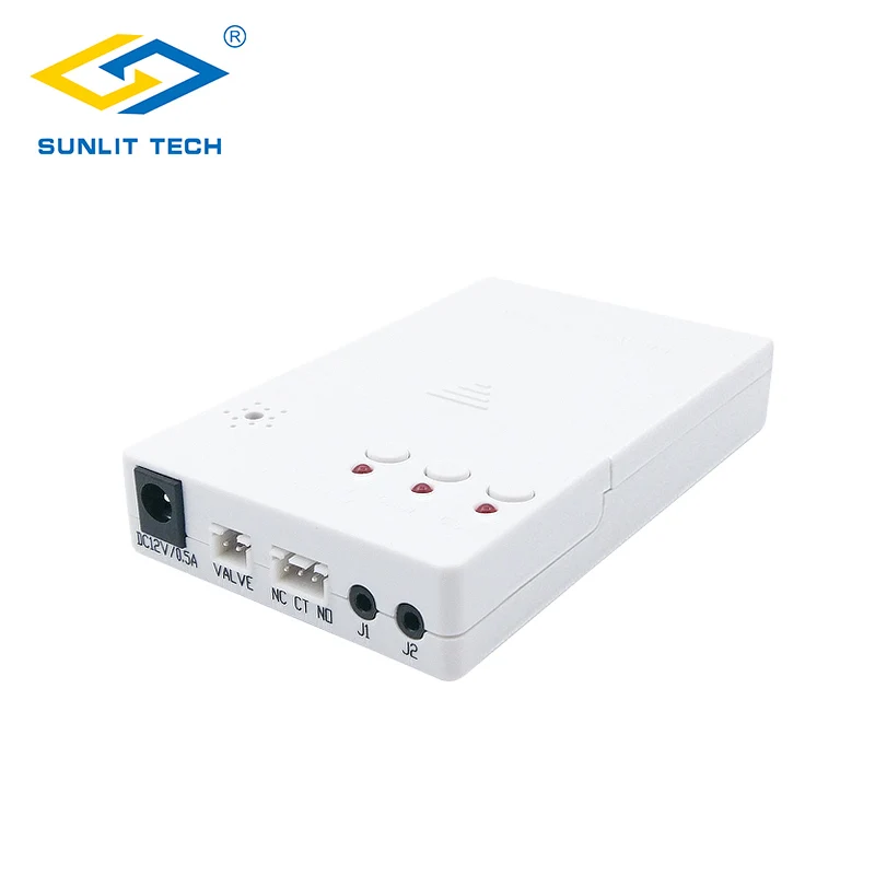 Water Leak Detector Alarm System with 2pcs DN15 DN20 DN25 BSP NPT Valve Water Leakage Flood Sensor Alter Overflow Home Security