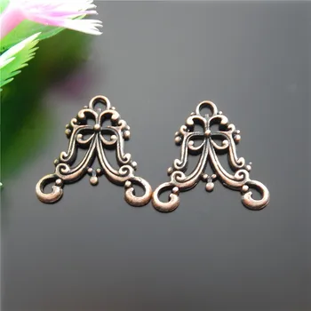 

20pcs Antique Copper Irregular Shape Connectors Jewelry Pendants Charms Finding Jewelry Making Key Chain Accessary 20*20*2m