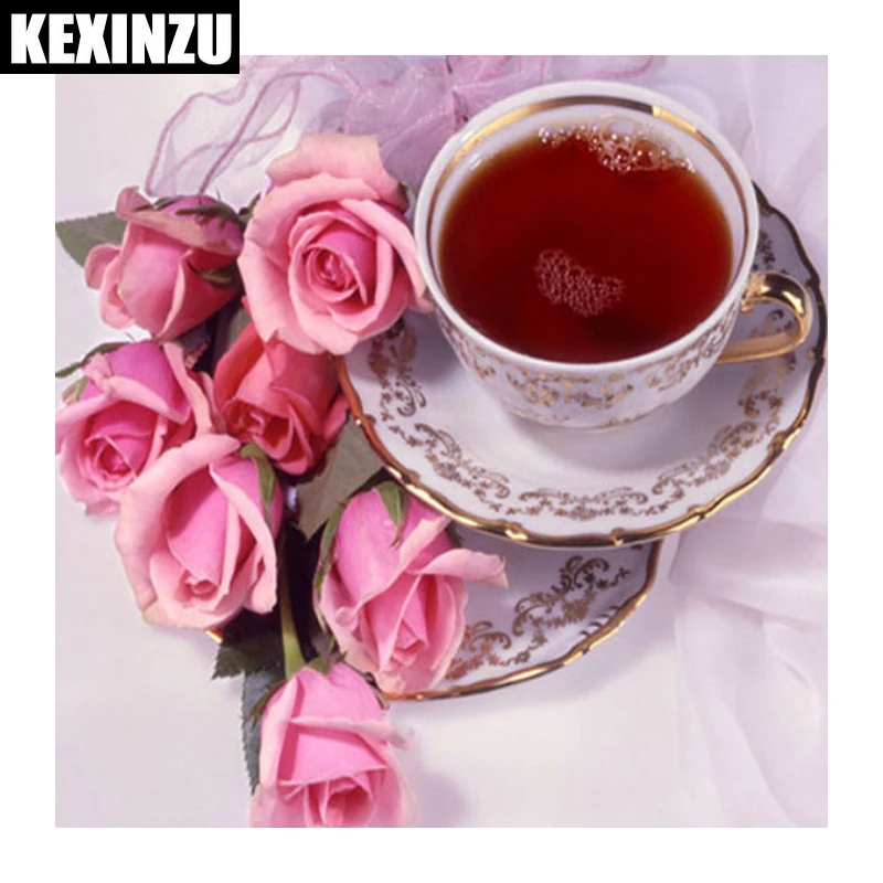 

5d diamond painting-coffee-full square/round Diamond Embroidery Mosaic diy Cross Stitch Rhinestone Wedding decoration