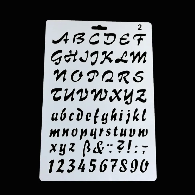 

Filbake 1PC Bakeware Baking Accessories Alphabet Letter Fondant Cake DecoratingTools Number Cake Stencil Template Mold