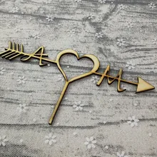 Персонализированные топперы для торта деревянные Свадебные обручальные топперы для тортов на заказ Жених невесты Название события вечерние принадлежности для тортов Новинка