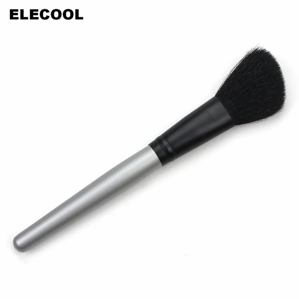 Elecool профессиональная голова козья шерсть макияж кисти лицо и щеки косметика для контуринга Пудра основа Румяна Кисть угловой Макияж инструмент