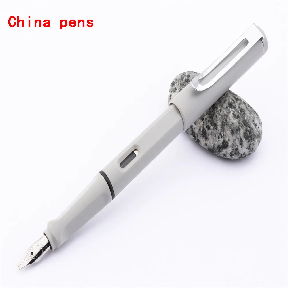 Роскошная Jinhao 872 матовая серая английская каллиграфия Duckbill параллельная художественная ручка цветочный корпус Плоский Наконечник тибетская Арабская авторучка