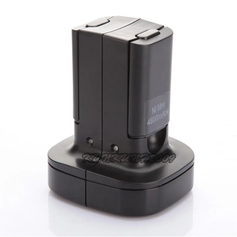 High Quality Dual Charger Dock Station + 2Pcs 4800mAh Rechargeable Battery for Xbox 360 Controller Battery Replacement Kits High Quality Dual Charger Dock Station + 2Pcs 4800mAh Rechargeable Battery for Xbox 360 Controller Battery Replacement Kits
