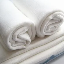 Бамбуковая хлопчатобумажная ткань волокна уголь ткань Подгузники для новорожденных моющиеся натуральные неокрашенные пеленки ткань 10 шт 50*70 см