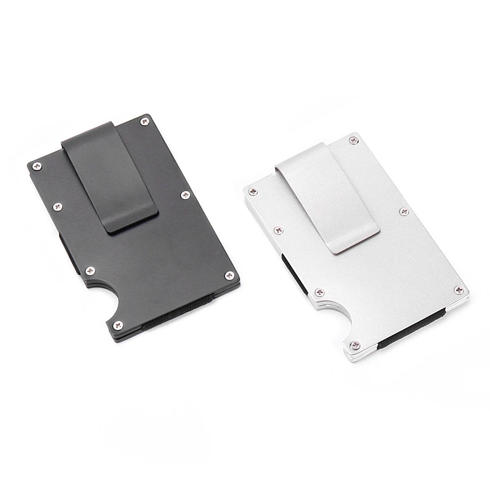 

Metal Mini Money Clip Brand Fashion Black Card Holder Card Storage